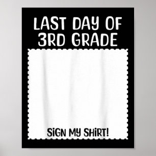 Bruh Its My Last Day Of 3rd Grade Funny Graduation Poster
