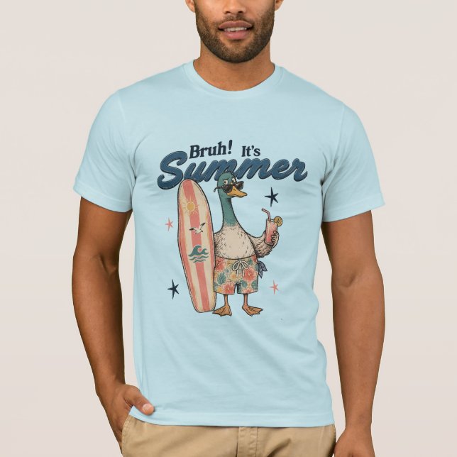 Bruh Its Summer Duck T-Shirt (Front)
