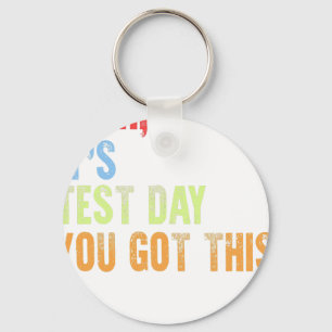 bruh it's test day key ring