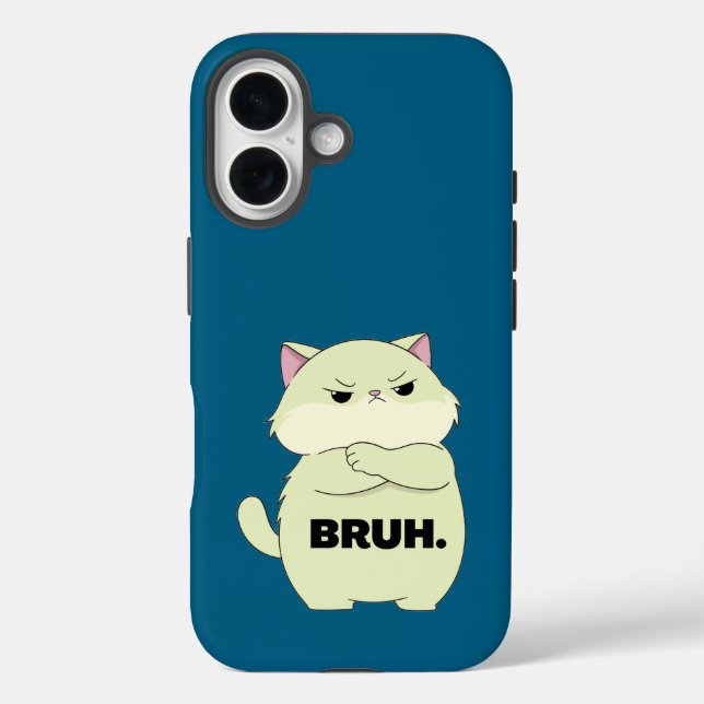 Bruh Kitty Iphone Case (Back)