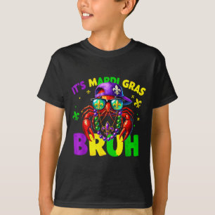 Bruh Mardi Gras Crawfish Boys Kids Mardi Gras Men T-Shirt