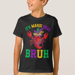 Bruh Mardi Gras Teens Boys Kids Mardi Gras 5 T-Shirt