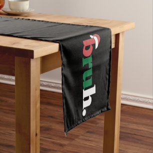 Bruh Meme Funny Saying Bro Greeting Christmas Short Table Runner