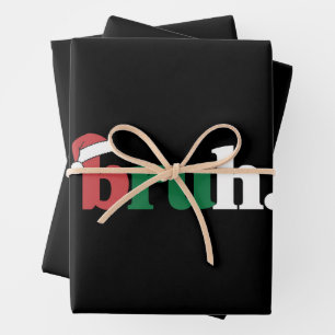 Bruh Meme Funny Saying Bro Greeting Christmas Wrapping Paper Sheet