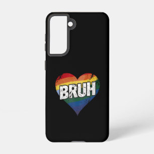Bruh Meme Funny Saying Bro Greeting Gay LGBT Pride Samsung Galaxy Case