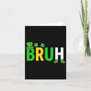 Bruh Meme Funny Saying Bro Greeting Teen Boy St Pa Card