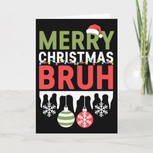 Bruh Meme Funny Saying Bro Greeting Teens Boys Men Card