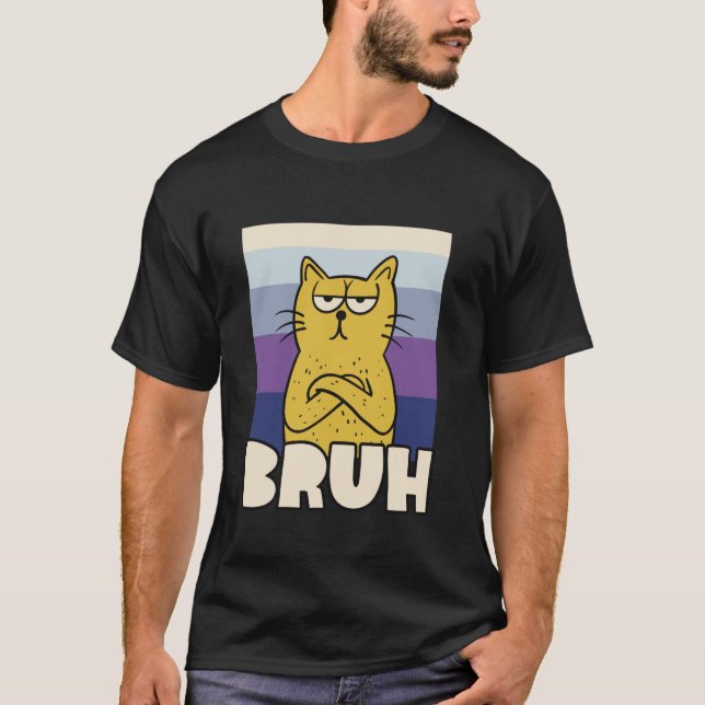 Bruh Meme Funny Saying Brother Greeting Teens Boys T-Shirt (Front)