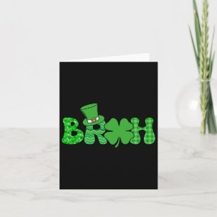 Bruh Meme Funny St Patricks Day Shamrock Irish Card