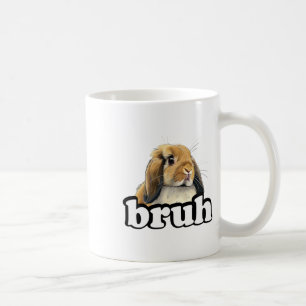Bruh Mini Holland Lop Bunny Rabbit Lover Coffee Mug