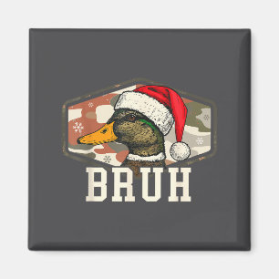 Bruh Santa Duck Hunting Camo Hat Men Women Kids Xm Magnet