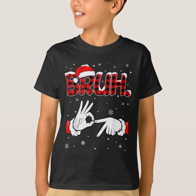 Bruh Six Seven 6 7 Meme Gen Alpha Slang 6 7 Hands  T-Shirt (Front)
