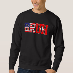 Bruh USA Switzerland Country Flag American Swiss G Sweatshirt