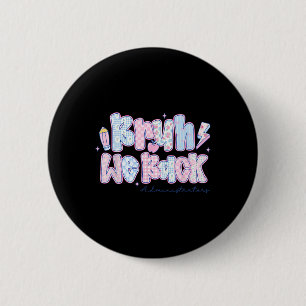 Bruh We Back Administrators Flowers Back To School 6 Cm Round Badge