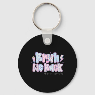 Bruh We Back Administrators Pencil Back To School Key Ring