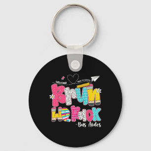 Bruh We Back Bus Aides Welcome Back To School Key Ring