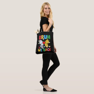 Bruh We Back Second 2nd Grade Back to School Tote Bag