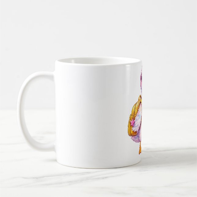 Bruh We Back Silly Goose Back to School  Coffee Mug (Left)