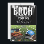 Bruh You In? BBQ Football Game Time Kid's Birthday Invitation<br><div class="desc">EDITABLE Bruh You In? BBQ Football Game Time Kid's Birthday Invitation
Elegant Bbq Football And Fun Kid's Teenager Birthday
Football Game Time All Age Party Birthday Invite
Boy Gridiron Sports All Ages Birthday Invite</div>