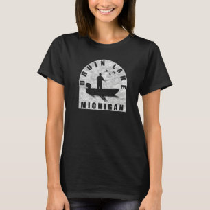 Bruin Lake Fishing Michigan T-Shirt