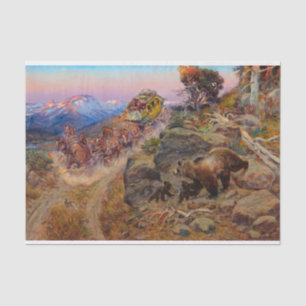 Bruin Not Bunny Turned the Leaders by C. M Russell Tissue Paper