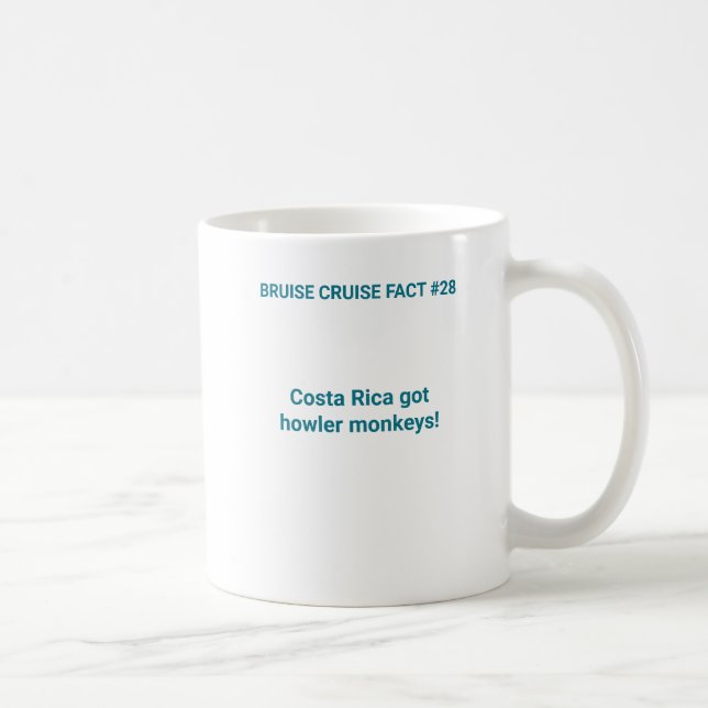 Bruise Cruise Fact #28: Costa Rica Mug (Right)