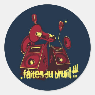 Bruit Classic Round Sticker