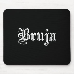 Bruja Dia de Muertos Mexican Halloween Witch Latin Mouse Pad