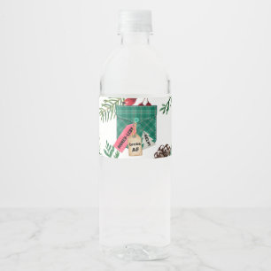 Bruk Pocket Christmas Water Bottle Labels