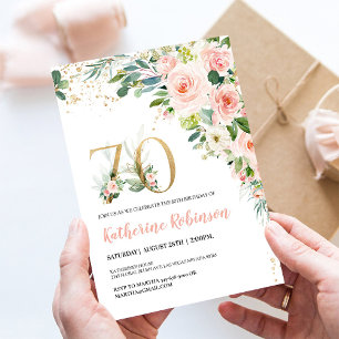 Brunch 70th birthday Invitation