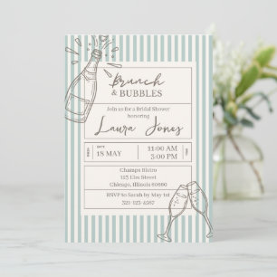 Brunch and Bubbles  Invitation