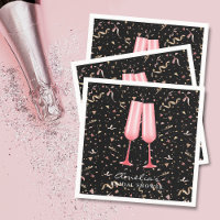 Brunch and Bubbly Bridal Shower Black