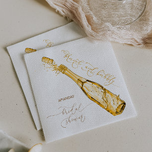 Brunch and Bubbly Bridal Shower Champagne Napkin