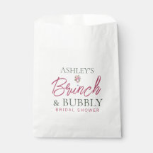 Brunch and Bubbly Bridal Shower Favour Bags