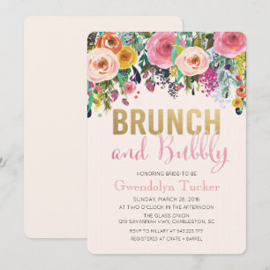Brunch and Bubbly Bridal Shower Invitation