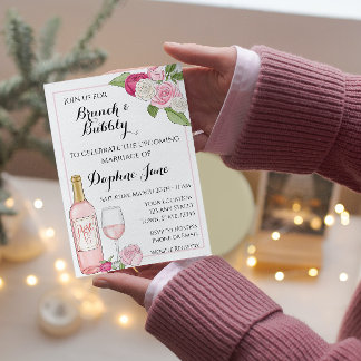 Brunch and Bubbly Bridal Shower Invitation