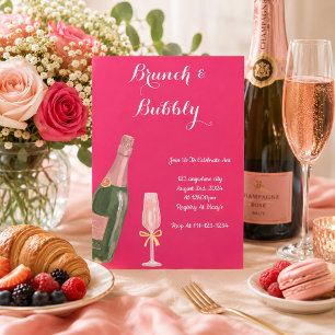 BRUNCH AND BUBBLY BRIDAL SHOWER INVITATION