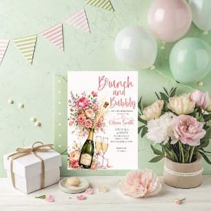 Brunch and Bubbly Bridal Shower Invitation