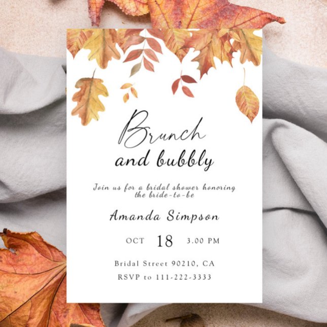 Brunch and bubbly bridal shower invitation (Creator Uploaded)