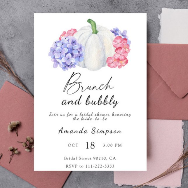 Brunch and bubbly bridal shower invitation (Creator Uploaded)