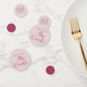 Brunch and Bubbly Bridal Shower Table Confetti