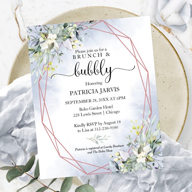 Brunch And Bubbly Budget Bridal Shower Invitations (Creator Uploaded)