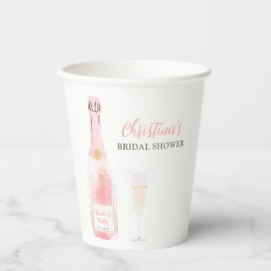 Brunch and Bubbly Champagne Bridal Shower Paper Cups