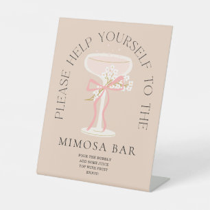 Brunch and Bubbly Champagne Mimosa Bar Sign 