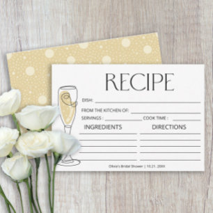 Brunch and Bubbly Champagne  Recipe Card