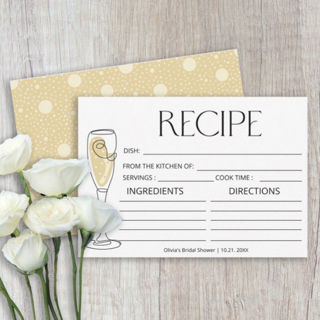 Brunch and Bubbly Champagne  Recipe Card (Creator Uploaded)