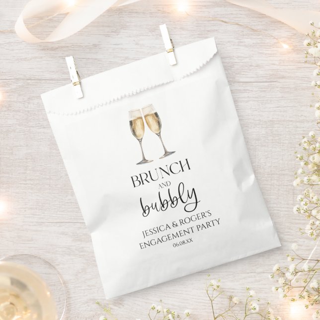 Brunch and Bubbly Engagement Party Brunch Favour Bags (Clipped)