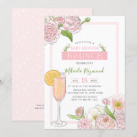Brunch and Bubbly | Pink Floral Baby Shower Brunch