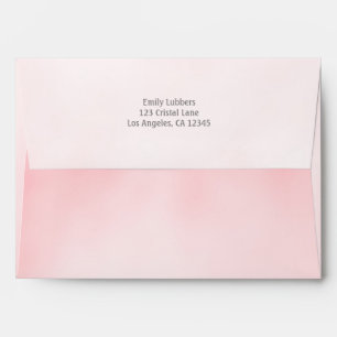 Brunch and Bubbly Pink Watercolor 5x7 Envelope