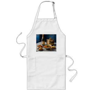 Brunch Bliss: Mimosas and Chicken & Waffles Deligh Long Apron